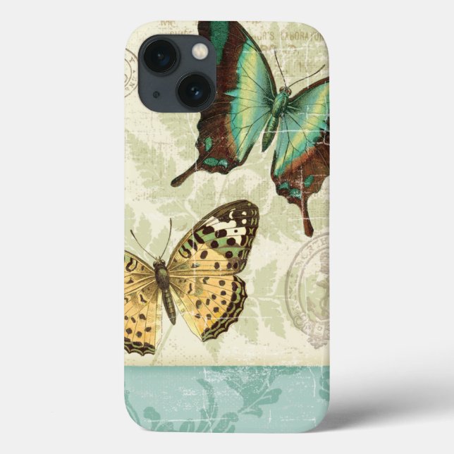 Twin Butterflies Case-Mate iPhone Hülle (Rückseite)