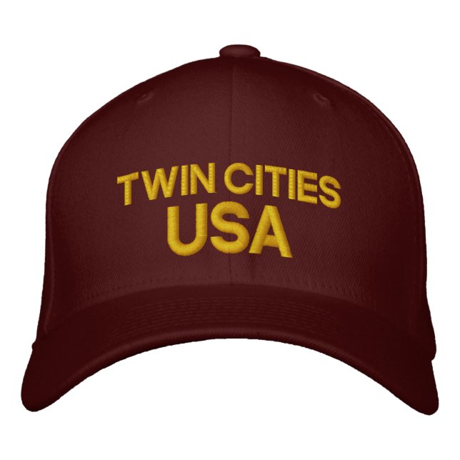 Twin Cities USA Cap Bestickte Baseballkappe (Vorderseite)