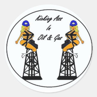 Twin Derricks Sticker