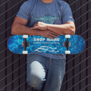 Twin Dolphins Marine Shop Skateboard