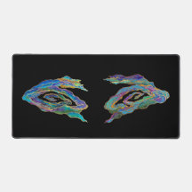 Twin Dragons Chasing The Sun - Surrealer Gemälde