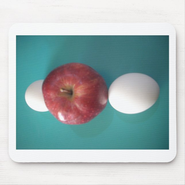 Twin Egg roter Apfel für einen Kuchen.JPG Mousepad (Vorne)