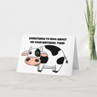 **TWIN** ETWAS FÜR MOO AM GEBURTSTAG KARTE