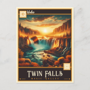 Twin Falls, Idaho Vintage Postkarte