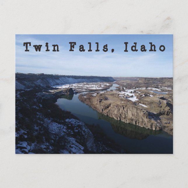 Twin Falls Snake River Canyon Postcard Postkarte (Vorderseite)