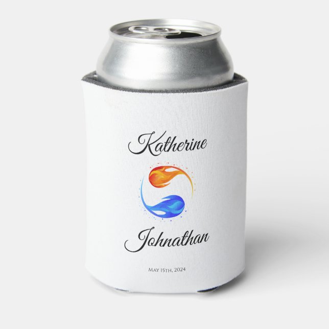Twin Flame Wedding Theme-White- Dosenkühler (Kanne Rückseite)