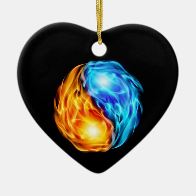 Twin Flames Keramik Ornament (Vorne)