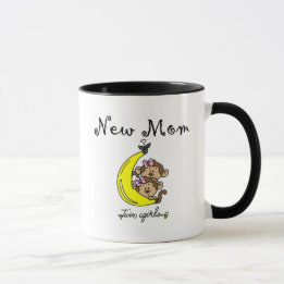 Twin Girls Junge Mutter T - Shirt und Geschenke Tasse