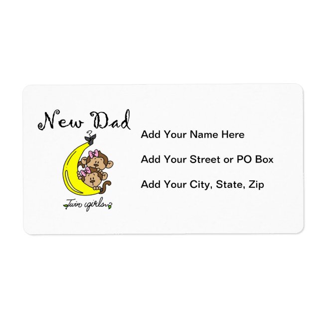 Twin Girls New Dad Geschenke (Vorne)