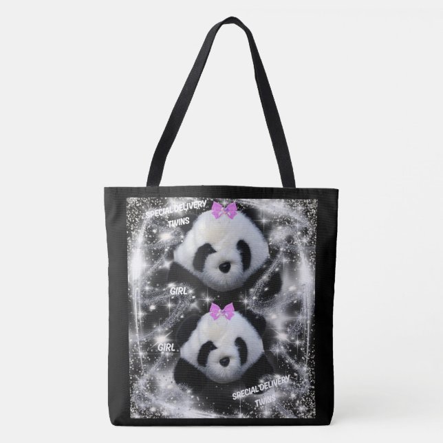 Twin Girls Tote Bag Tasche (Vorderseite)