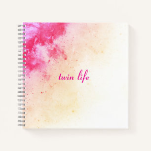 Twin LIfe Abstrakt Fade Notizbuch