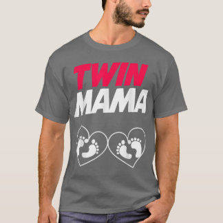 Twin Mama Baby Designs für schwangere Geschenke T  T-Shirt
