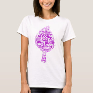 Twin Mama Leaf Shaped T-Shirt