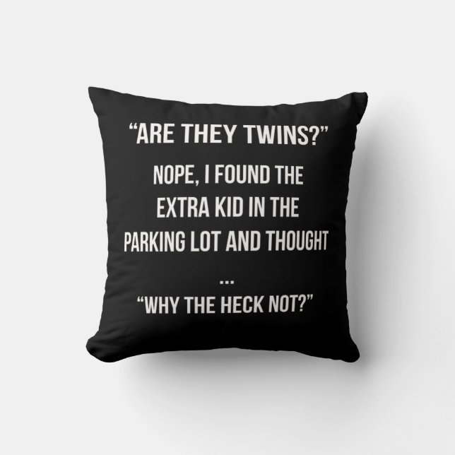 Twin Mama Twin Vater Twins Baby Geschenke Design Kissen (Vorderseite)