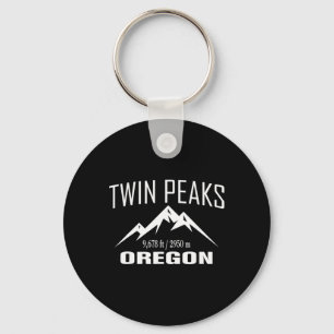 Twin Peaks Oregon Klettergipfel Club Outdoor-Gesch Schlüsselanhänger