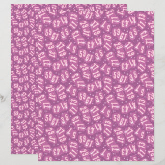 Twin-Prime-Mathe-Konstellation Rosa Scrapbook-Papi
