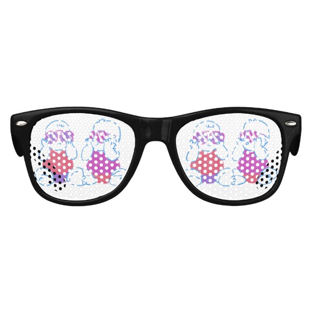 Twin Retro Kids Sonnenbrille (Vorderseite)