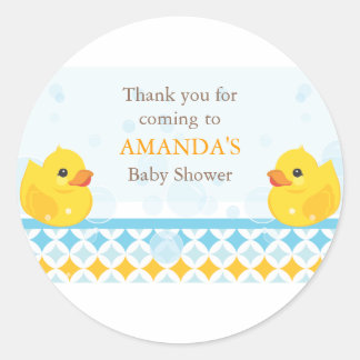 Twin Rubber Duckies Bébé Douche Favoriser Sticker