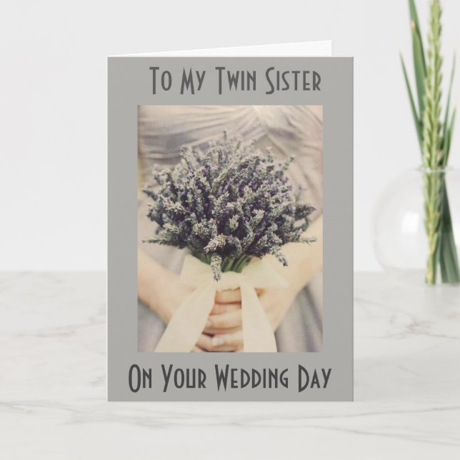 ***TWIN SISTER*** "AM WOCHENTAG" KARTE (Vorderseite)