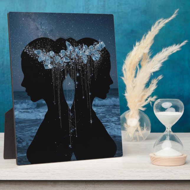 Twin Souls Beneath the Stars Fotoplatte (Seite)