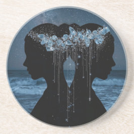 Twin Souls Beneath the Stars Getränkeuntersetzer