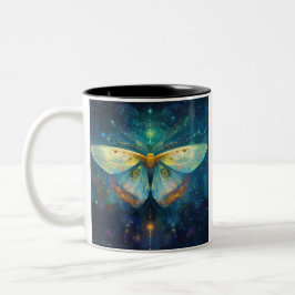 Twin Spirit Moths Zweifarbige Tasse