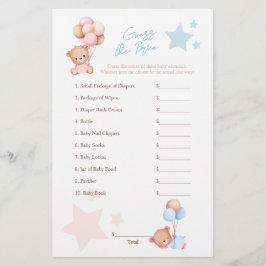 Twin Teddy Bears raten den Price Game Flyer