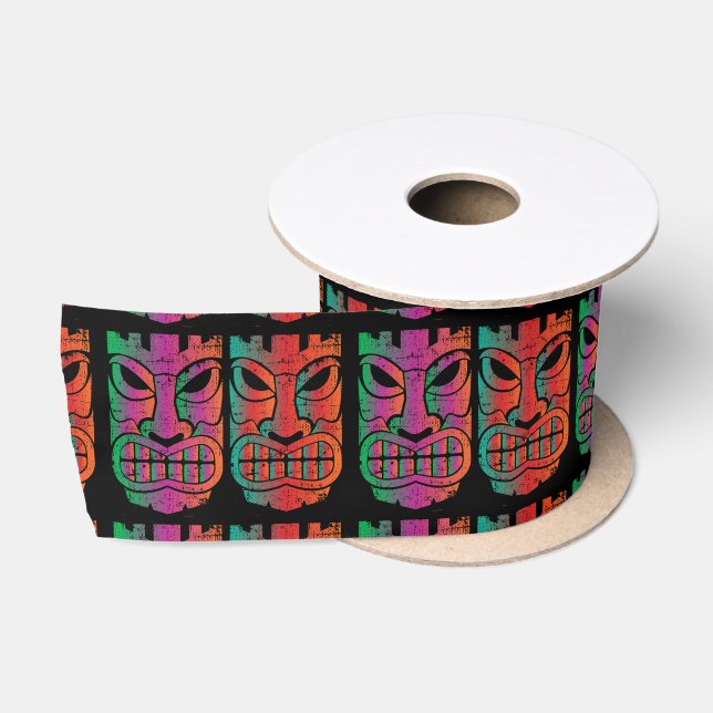 Twin Tiki Skulptur Thunder_Cove Satinband (Spule)