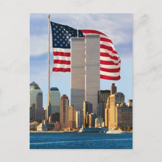 Twin Tower America Postkarte