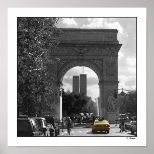Twin Tower durch Washington-Quadrat Poster