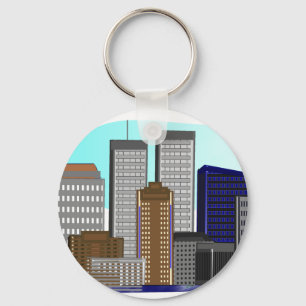 Twin Tower New York---Einzigartige Kunst-Geschenke Schlüsselanhänger