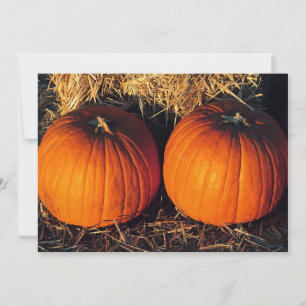 Twin Vintag Pumpkins Einladung