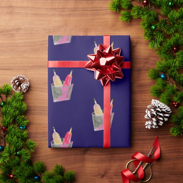 Twin Weinflaschen Geschenkpapier (Feiertagsgeschenk)