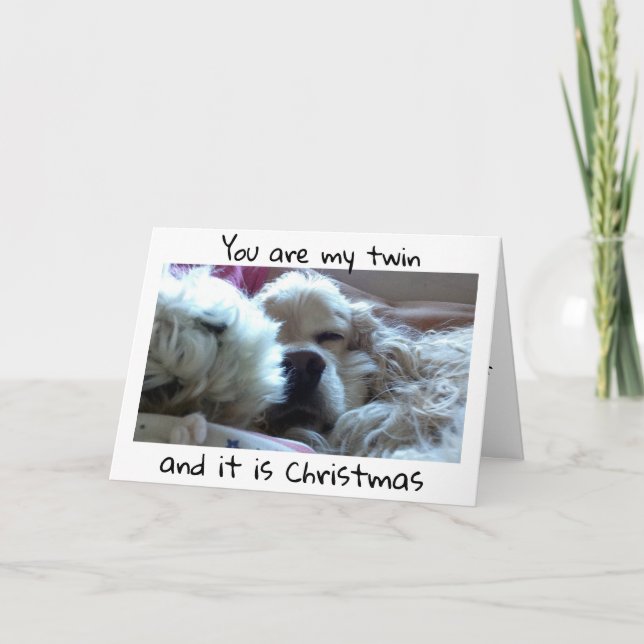 ***TWIN**** WISHED BEST CHRISTMAS JE KARTE (Vorderseite)