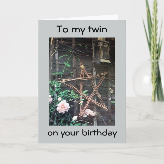 TWIN-YOU SIND EIN STAR AUF IHRER GEBURTSKARTE KARTE (Vorderseite)