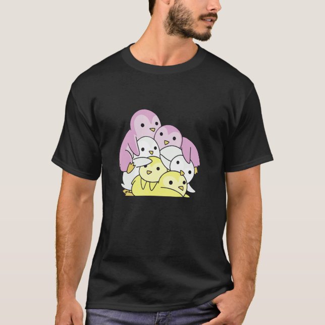 Twink Flag Gay Pride Monat Lgbtq Twink Pinguin T-Shirt (Vorderseite)