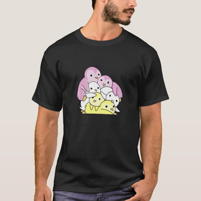 Twink Flag Gay Pride Monat Lgbtq Twink Pinguin T-Shirt (Vorderseite)