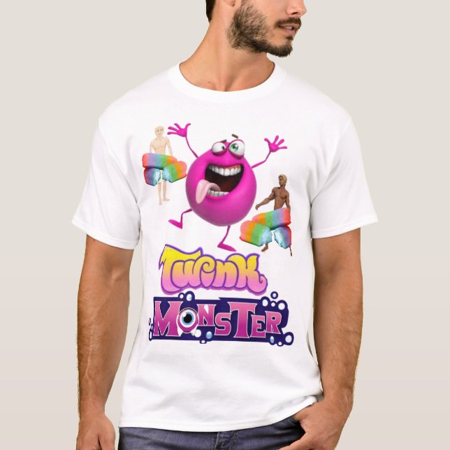 TWINK MONSTER Gay Pride LGBTQ+ Sugar Daddy T-Shirt (Vorderseite)