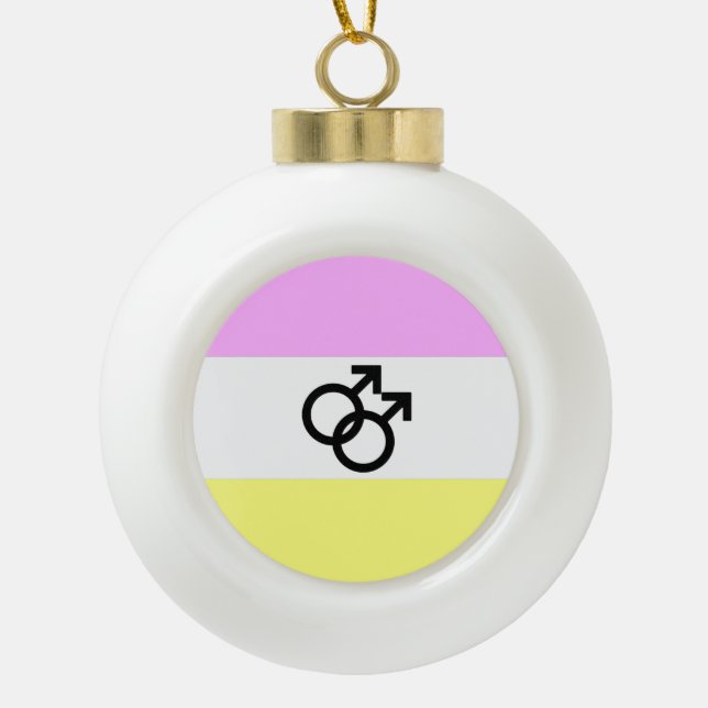 Twink Pride Flag Keramik Kugel-Ornament (Vorderseite)