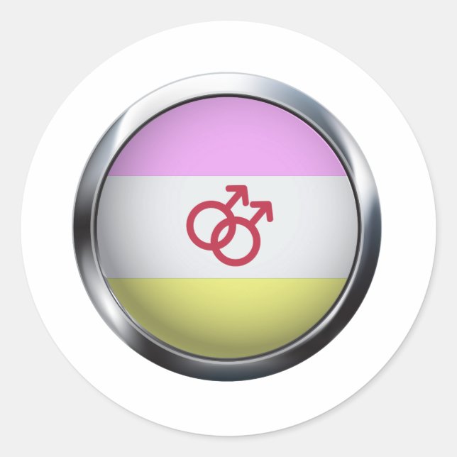 TWINK PRIDE MEDALLION RUNDER AUFKLEBER (Vorderseite)