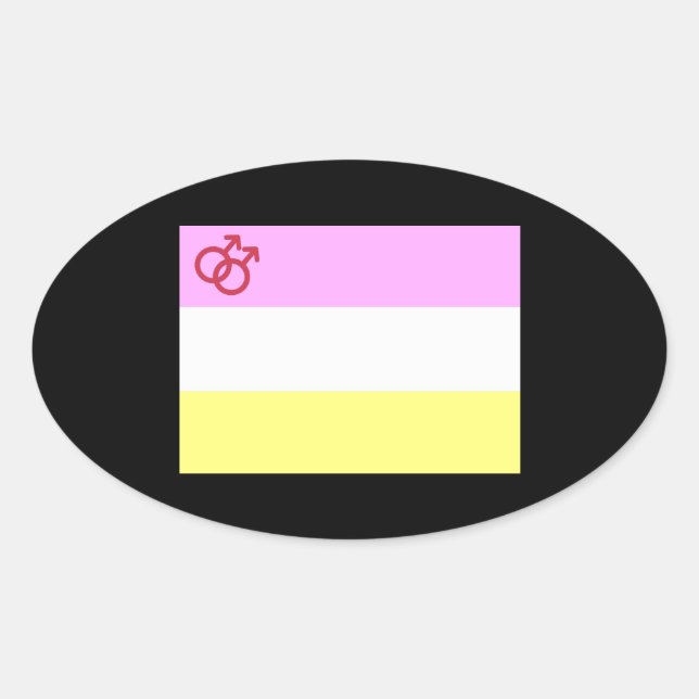 Twink Pride Ovaler Aufkleber (Vorderseite)