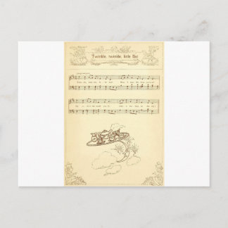 Twink Twinkle-kleine Schläger-Texte Postkarte