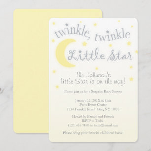 Twinkl-Gelbe Babydusche Einladung