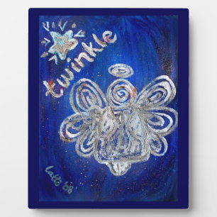 Twinkle Angel Kunstmalerei Geschenk Plaque Fotoplatte