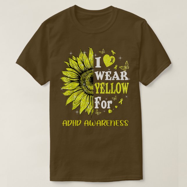 Twinkle Herz Sonnenblumen und Bewusstsein T-Shirt (Design vorne)