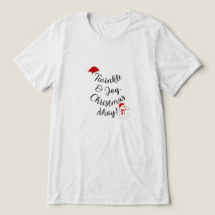 Twinkle & Joy Weihnachten Ahoy! Feiertag Tri-Blend Shirt