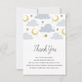 Twinkle kleine Sterne Babydusche Danke Karte