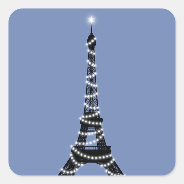 Twinkle Light Eiffel Tower Sticker - Periwinkle (Vorderseite)