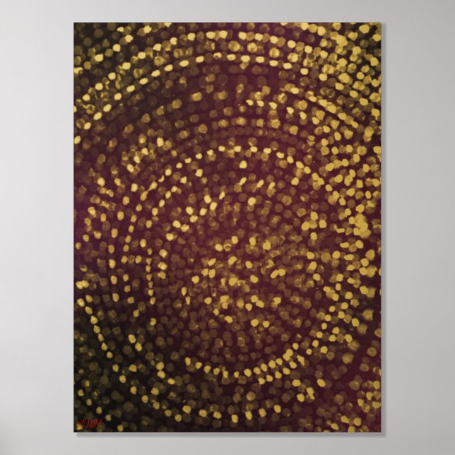Twinkle Lights Gold Foil Print Foliendrucke (Vorderseite)
