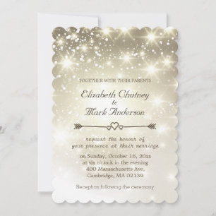 Twinkle Lights Hochzeit Einladung